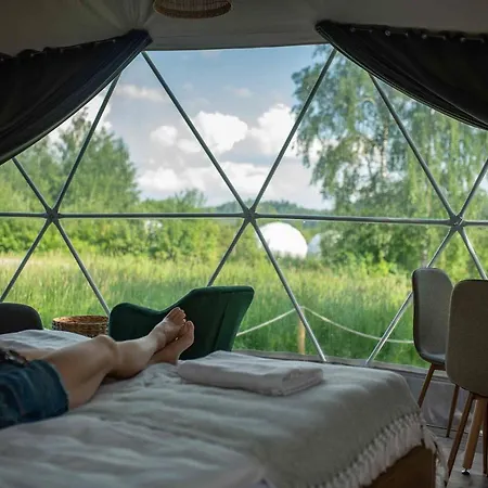 Tente de luxe Glamping Biala Czapla Z Balia Nad Jeziorem Czorsztynskim *