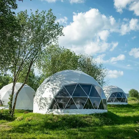 Tente de luxe Glamping Biala Czapla Z Balia Nad Jeziorem Czorsztynskim