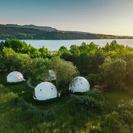 Biala Czapla Glamping Z Balia Nad Jeziorem Czorsztynskim خيمة فخمة Maniowy