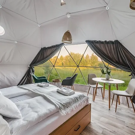 Glamping Biala Czapla Z Balia Nad Jeziorem Czorsztynskim * Maniowy